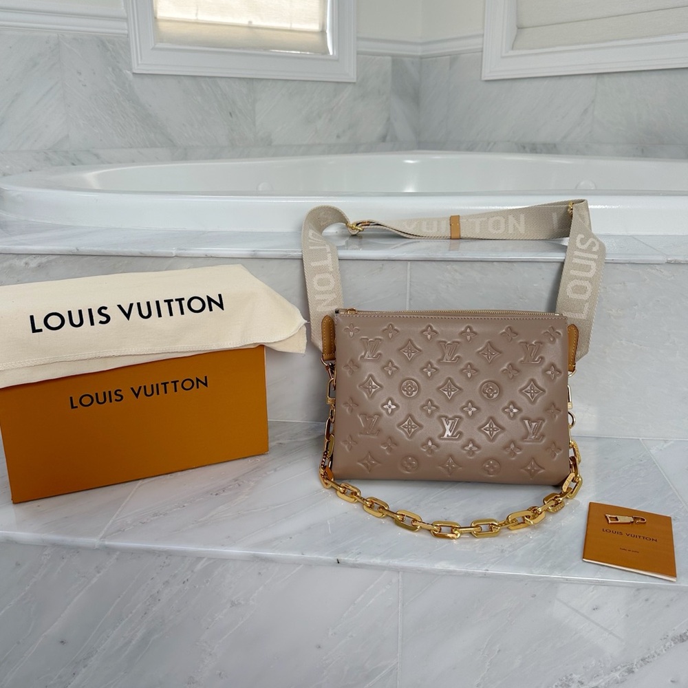 Louis Vuitton Coussin PM Bag in Taupe (Like New)